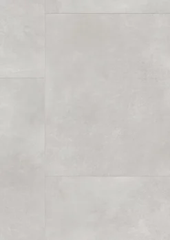 Gerflor Dalle PVC à clipser Senso Premium Rigide acoutisque béton gris 39,9 x 73 cm,