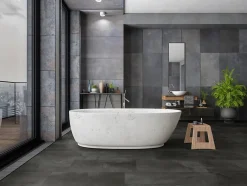 Gerflor Dalle PVC à clipser Senso Clic 3 pierre noire 38,9 x 72,9 cm