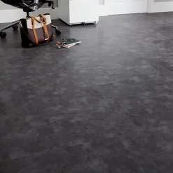 Dalle PVC adhésive PopRock Béton anthracite 30 x 60 cm (vendue au carton)-GoodHome