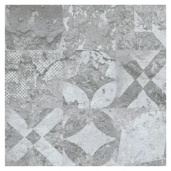 GoodHome Dalle PVC adhésive Ragga décor carreaux de ciment 30,5 x 30,5 cm