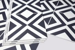 Dalle PVC clipsable Baila décor carreaux de ciment NB L. 61 x l. 30.5 cm-GoodHome