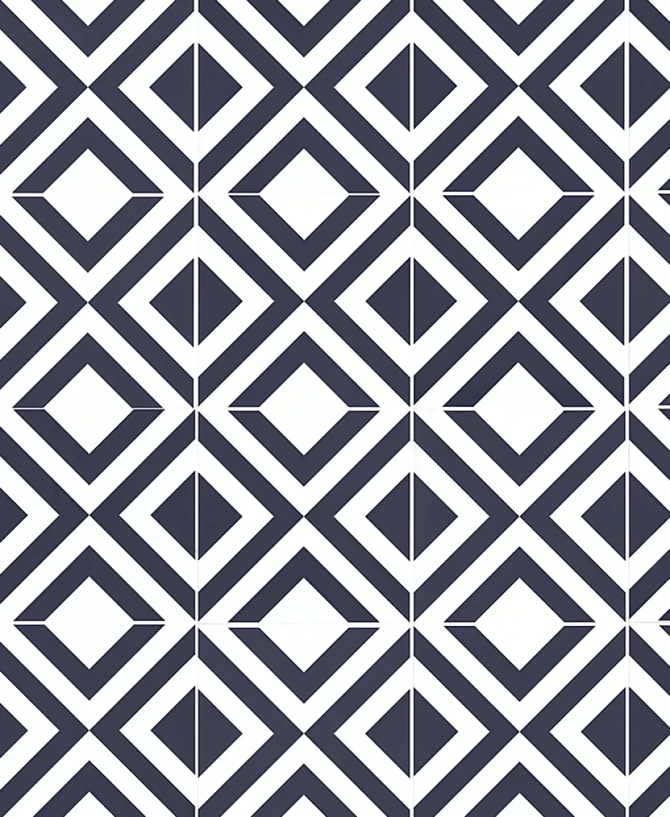 Dalle PVC clipsable Baila décor carreaux de ciment NB L. 61 x l. 30.5 cm-GoodHome