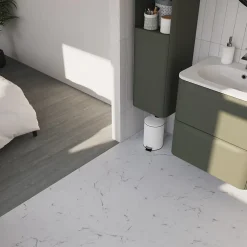 Dalle PVC clipsable Mambo 82x42 cm marbre blanc (vendue au carton)-GoodHome Clearance