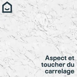 Dalle PVC clipsable Mambo 82x42 cm marbre blanc (vendue au carton)-GoodHome Clearance