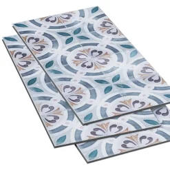 GoodHome Dalle PVC clipsable Mambo 63x32 cm décor carreaux ciment multico (vendue au carton)