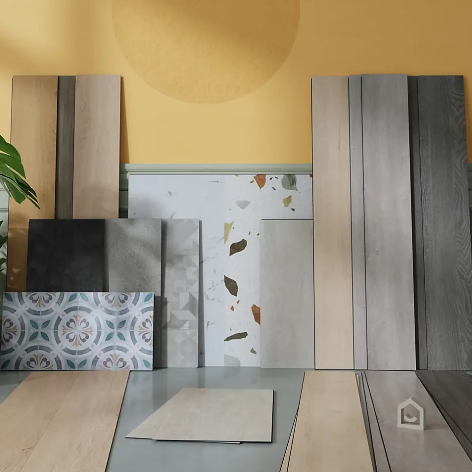 Dalle PVC clipsable Mambo L.61 x l. 30.5cm décor pierre grise (vendue au carton)-GoodHome Discount