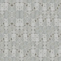 GoodHome Dalle PVC clipsable Mambo 63x32 cm décor carreaux ciment gris (vendue au carton)