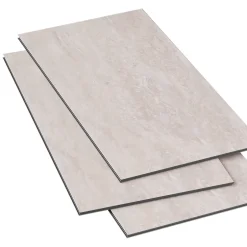 Dalle PVC clipsable pour sol intérieur l.32 x L.63 cm effet pierre travertin Mambo (vendue au carton)-GoodHome Hot