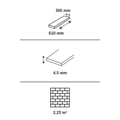 Dalle PVC clipsable pour sol intérieur l.32 x L.63 cm effet pierre travertin Mambo (vendue au carton)-GoodHome Hot