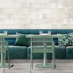 Dalle PVC Dumawall Barnwood 18x120cm argent