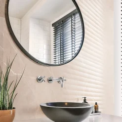 Dalle PVC Dumawall+ Gloss Faro beige brillant 37,5 x 65 cm-Dumaplast New