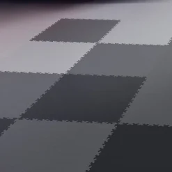 Fortelock Dalle PVC garage Industy noir L.51 x l.51 cm