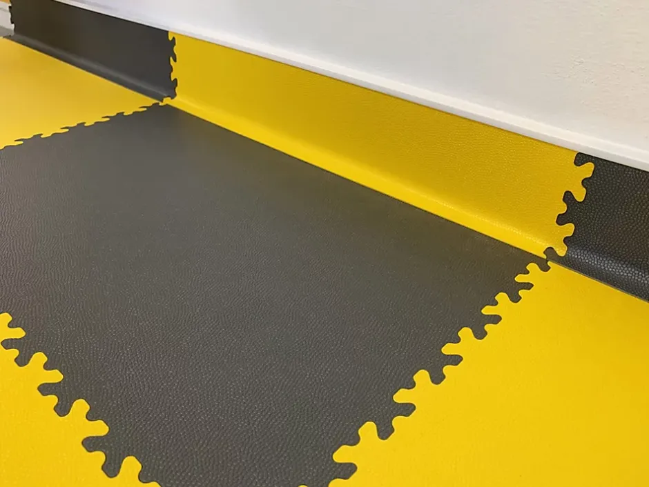 Fortelock Dalle PVC garage Industy jaune L.51 x l.51 cm