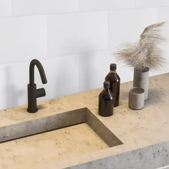 GoodHome Dalle PVC Ozark blanc mat L. 60cm x l. 30cm