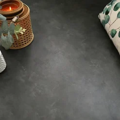 Décoweb Dalle sol PVC Clipsable Mix and Match - Click 5G - Béton anthracite - Paquet de 1,49 m²