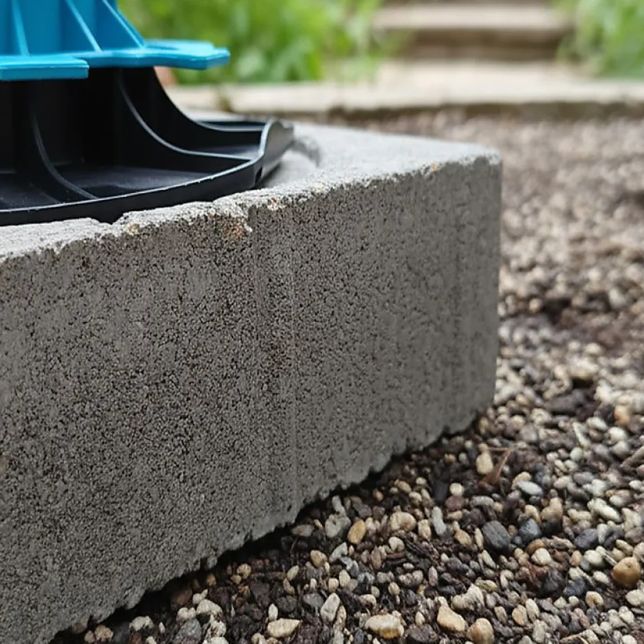 Verindal Dalle stabilisatrice pour plot - Béton - 24 x 24 x 6 cm -