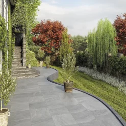 Dalle sur plots EREBOR GRIS 60x60x2 cm effet pierre antidérapant R11-Concept Mosaïque Hot