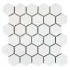 Carrelage mosaïque HEXAGONE Blanc 27x28 cm-Decora Mosaicos Discount