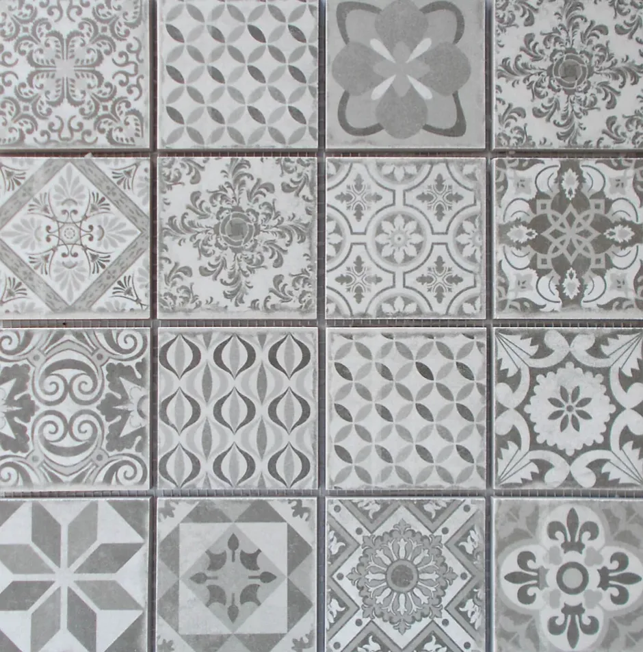 Decora Mosaicos Carrelage mosaïque ANTIC Gris 29x29 cm