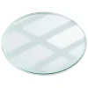 Dessus de table en verre trempé fi100 cm Transparent-Wallfluent