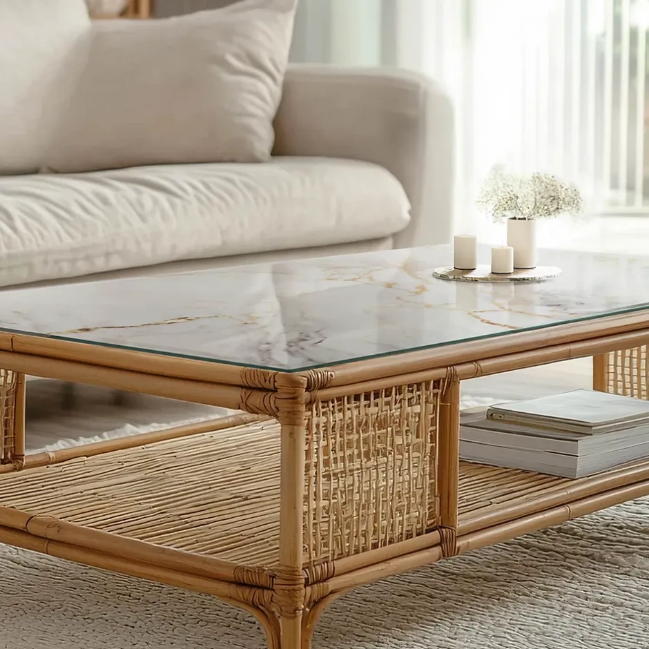 Wallfluent Dessus de table en verre trempé 140x70 cm Marbre élégant avec veines