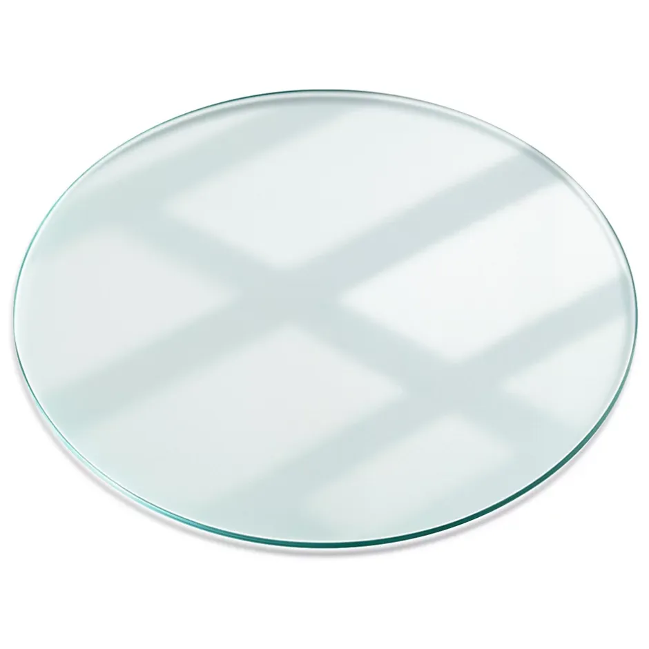 Dessus de table en verre trempé fi50 cm Transparent-Wallfluent Best