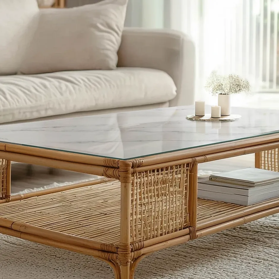 Wallfluent Dessus de table en verre trempé 80x60 cm Motif de surface en marbre