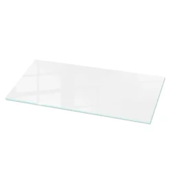 Dessus de table en verre trempé 125x50 cm Couleur blanche lisse-Wallfluent Hot