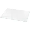Dessus de table en verre trempé 100x50 cm Couleur blanche lisse-Wallfluent New
