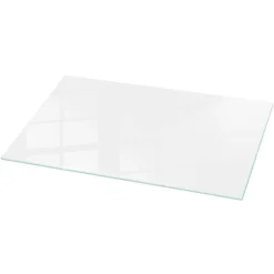 Dessus de table en verre trempé 100x50 cm Couleur blanche lisse-Wallfluent New