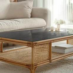 Dessus de table en verre trempé 80x60 cm Texture de pierre naturelle-Wallfluent Sale