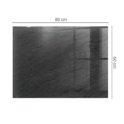 Dessus de table en verre trempé 80x60 cm Texture de pierre naturelle-Wallfluent Sale