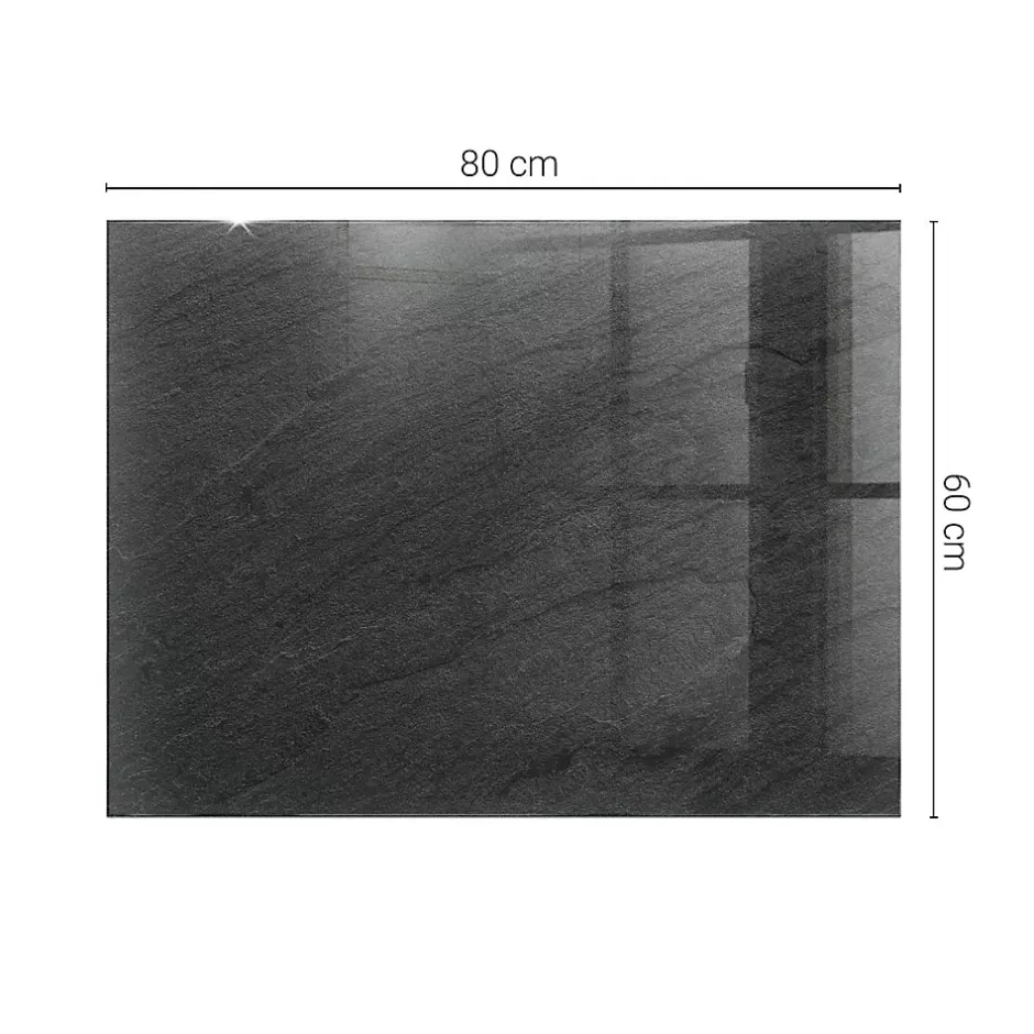 Dessus de table en verre trempé 80x60 cm Texture de pierre naturelle-Wallfluent Sale