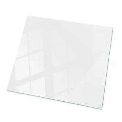 Dessus de table en verre trempé 50x50 cm Couleur blanche lisse-Wallfluent Sale