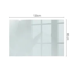 Dessus de table en verre trempé 120x80 cm Transparent-Wallfluent