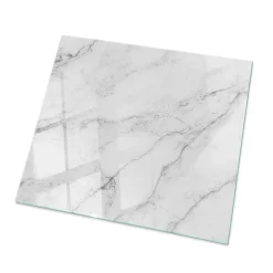 Dessus de table en verre trempé 50x50 cm Motif de surface en marbre-Wallfluent Clearance