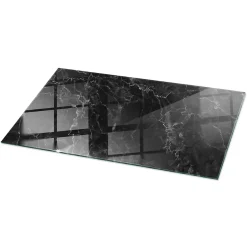 Dessus de table en verre trempé 100x50 cm Motif de marbre veiné-Wallfluent Sale