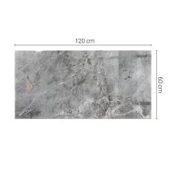 Dessus de table en verre trempé 120x60 cm Motif naturel de marbre-Wallfluent