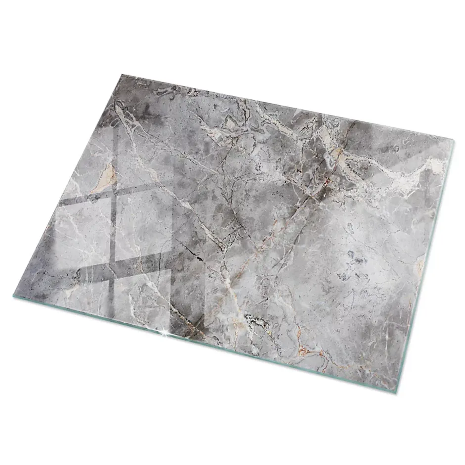 Dessus de table en verre trempé 120x80 cm Motif naturel de marbre-Wallfluent Discount