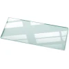 Wallfluent Dessus de table en verre trempé 125x50 cm Transparent