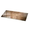 Dessus de table en verre trempé 125x50 cm Structure de planches en bois-Wallfluent Discount