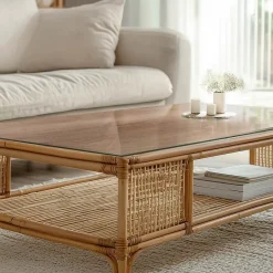 Dessus de table en verre trempé 100x50 cm Motif naturel du bois-Wallfluent Clearance