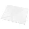 Wallfluent Dessus de table en verre trempé 120x80 cm Couleur blanche lisse