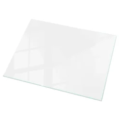Wallfluent Dessus de table en verre trempé 120x80 cm Couleur blanche lisse