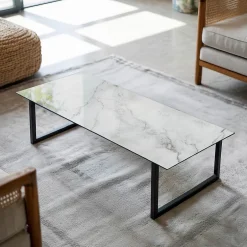 Wallfluent Dessus de table en verre trempé 125x50 cm Motif de surface en marbre