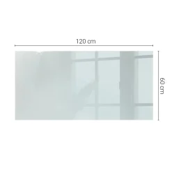 Wallfluent Dessus de table en verre trempé 120x60 cm Transparent