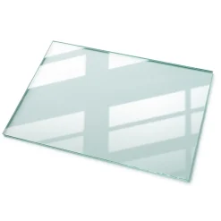 Wallfluent Dessus de table en verre trempé 100x70 cm Transparent