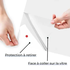 DIMEXACT - Film dépoli blanc combiné sécurité - 152 cm x 0.5 m - en Rouleau- Online