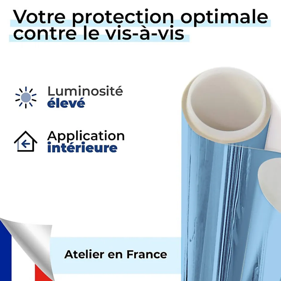 DIMEXACT - Film dépoli bleu adhésif - 75 cm x 10 m - en Rouleau