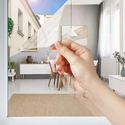 DIMEXACT - Film miroir total des 2 côtés vis-à-vis proche et lointain - argent - 75 cm x 0.5 m - en Rouleau- Best